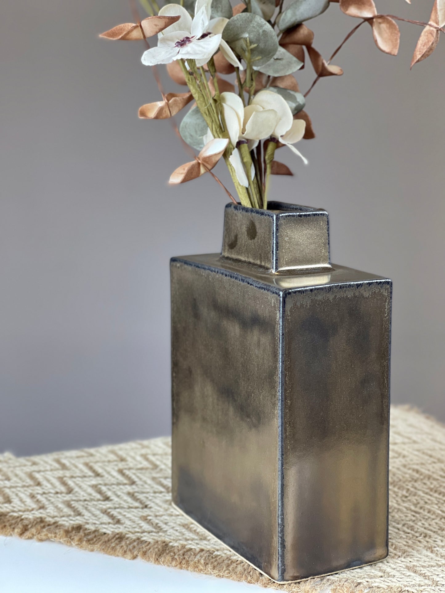 Handmade bronze vase