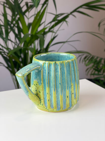 Bright green mug